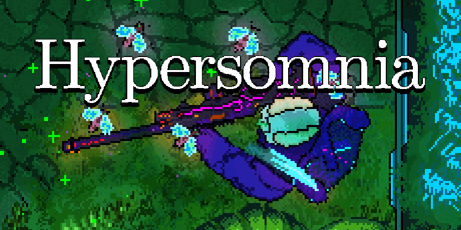 Hypersomnia pixel-art top-down shooter artwork